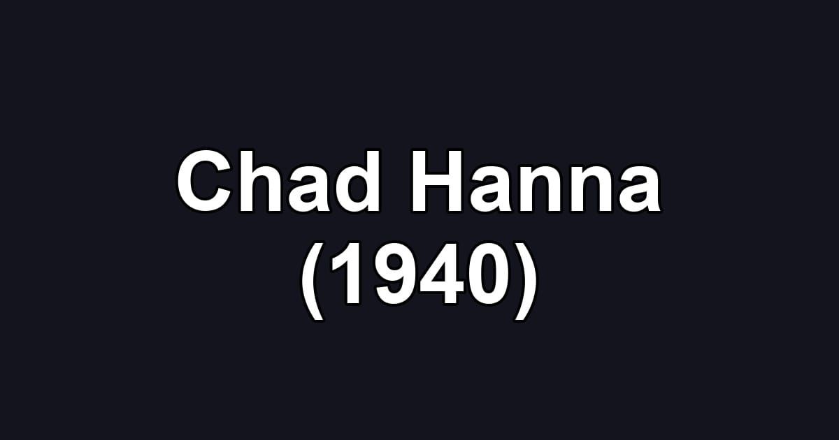 Chad Hanna (1940)