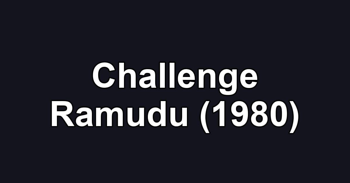 Challenge Ramudu (1980)