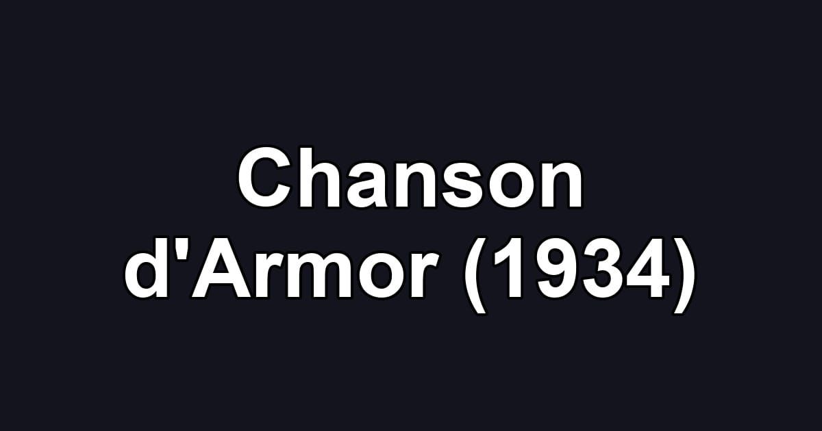Chanson d'Armor (1934)