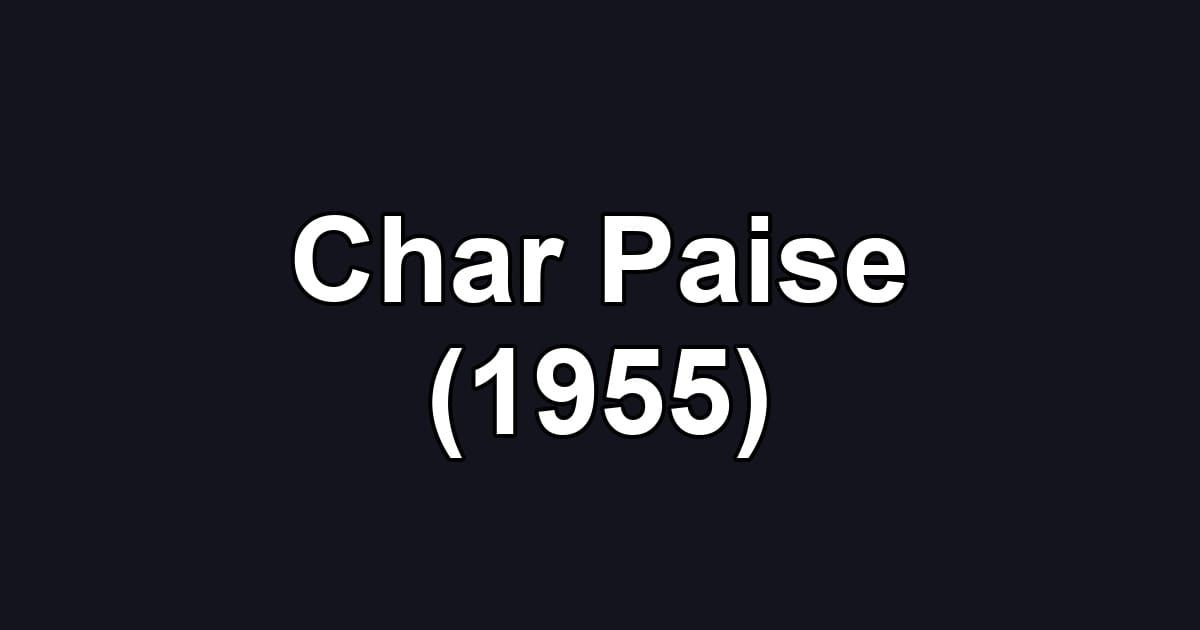 Char Paise (1955)