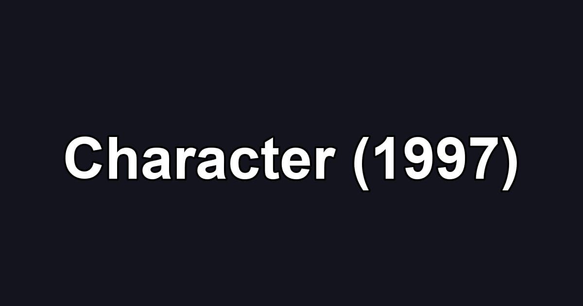 Character (1997)