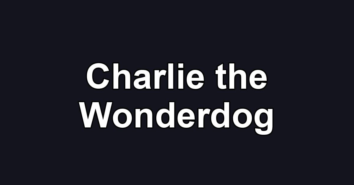 Charlie the Wonderdog