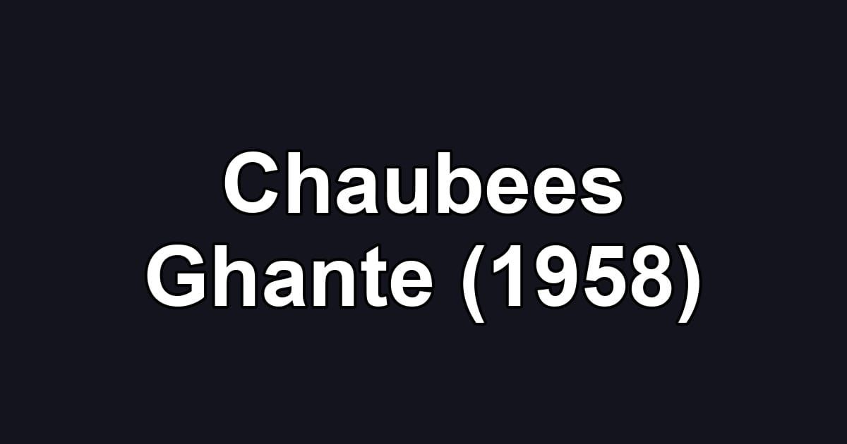 Chaubees Ghante (1958)