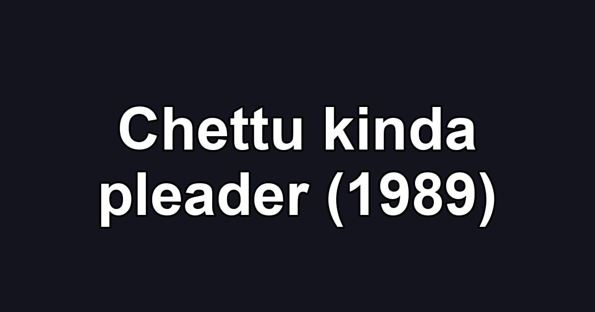Chettu kinda pleader (1989)