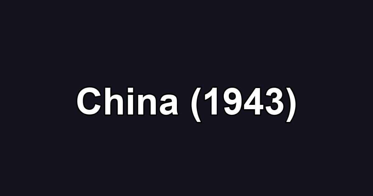 China (1943)