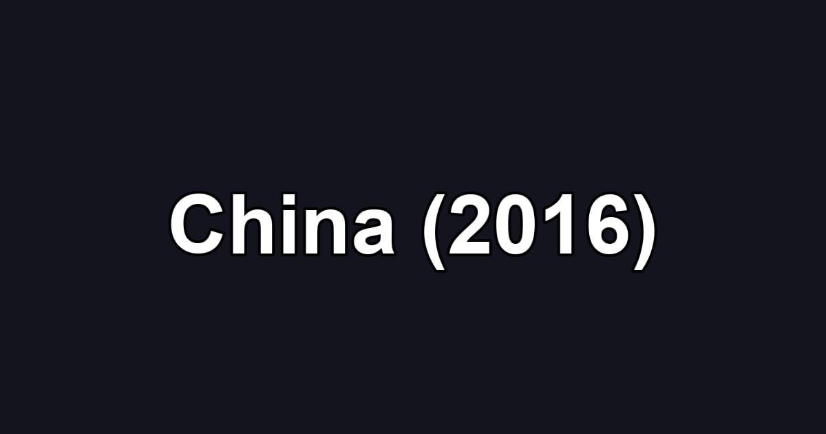 China (2016)