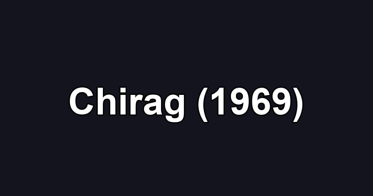 Chirag (1969)