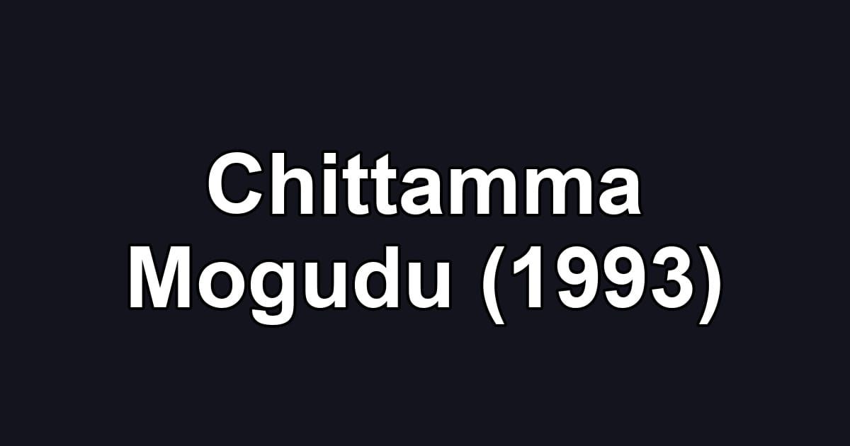 Chittamma Mogudu (1993)