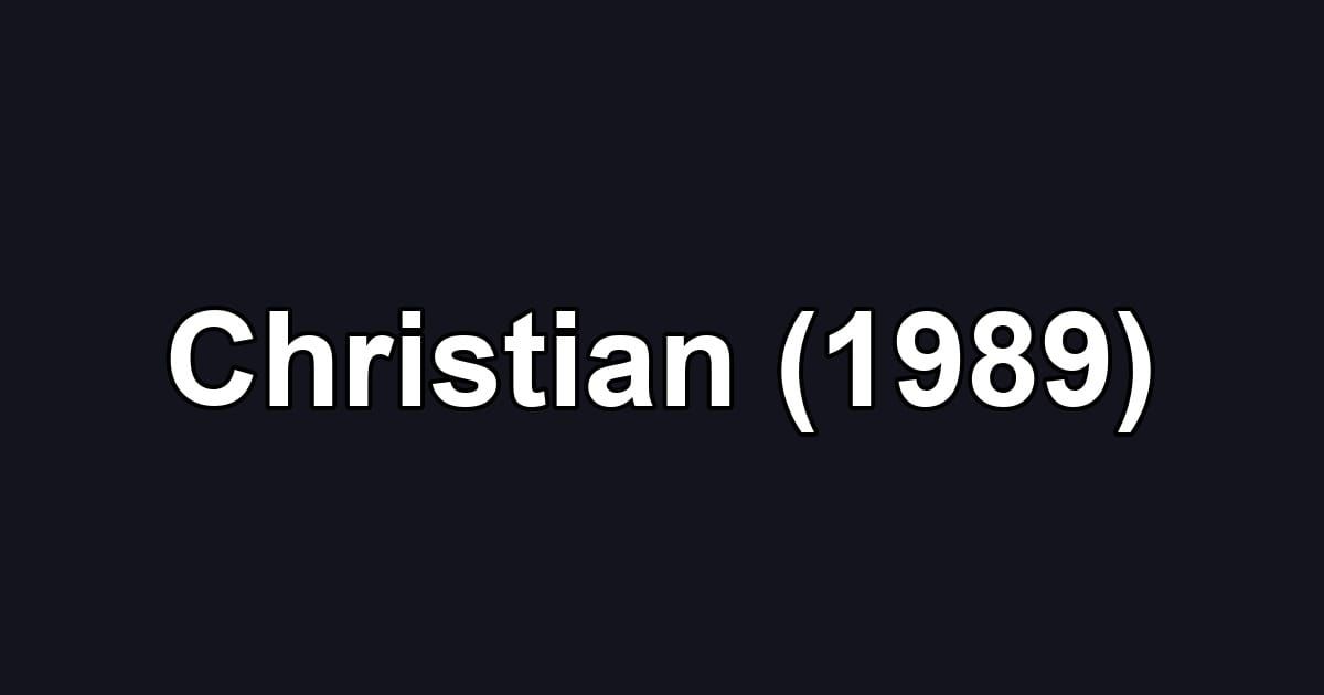 Christian (1989)