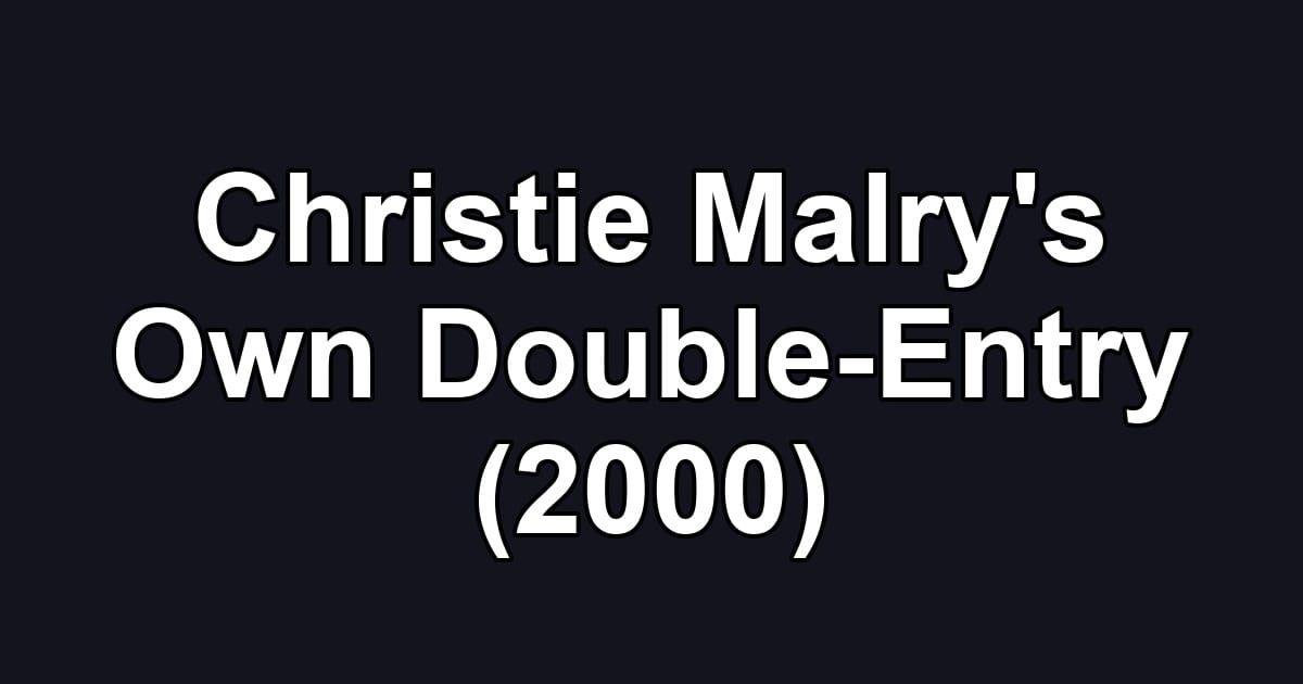 Christie Malry's Own Double-Entry (2000)