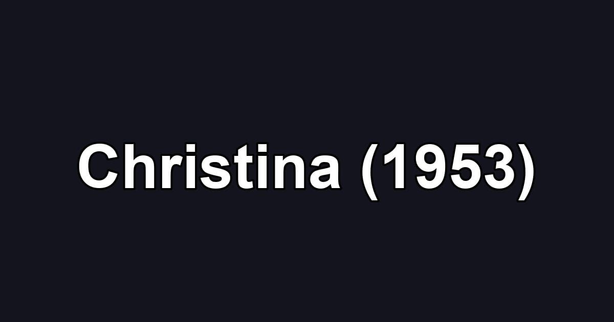 Christina (1953)