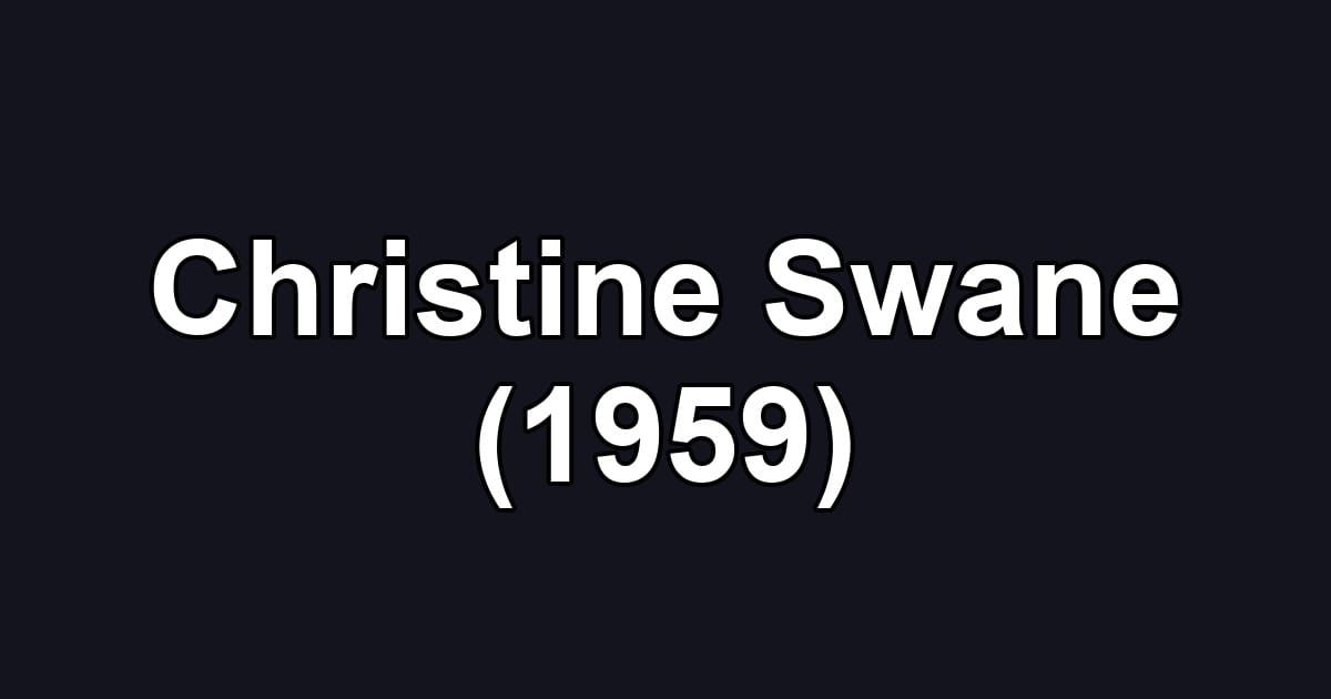 Christine Swane (1959)