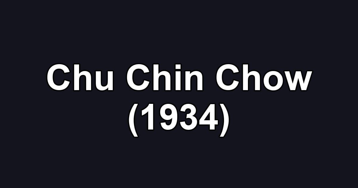 Chu Chin Chow (1934)