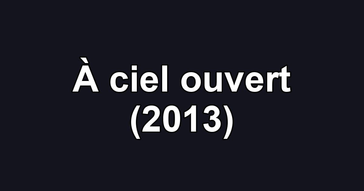 À ciel ouvert (2013)