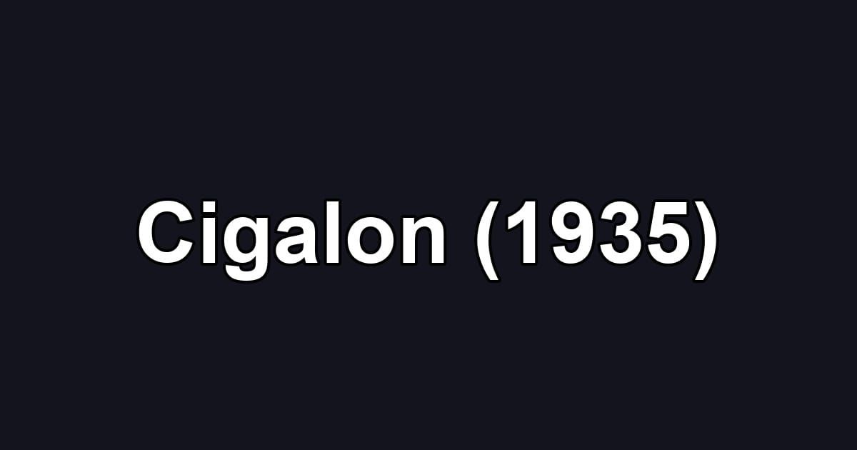 Cigalon (1935)