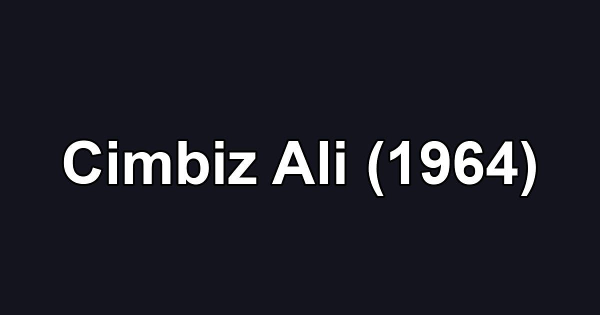 Cimbiz Ali (1964)