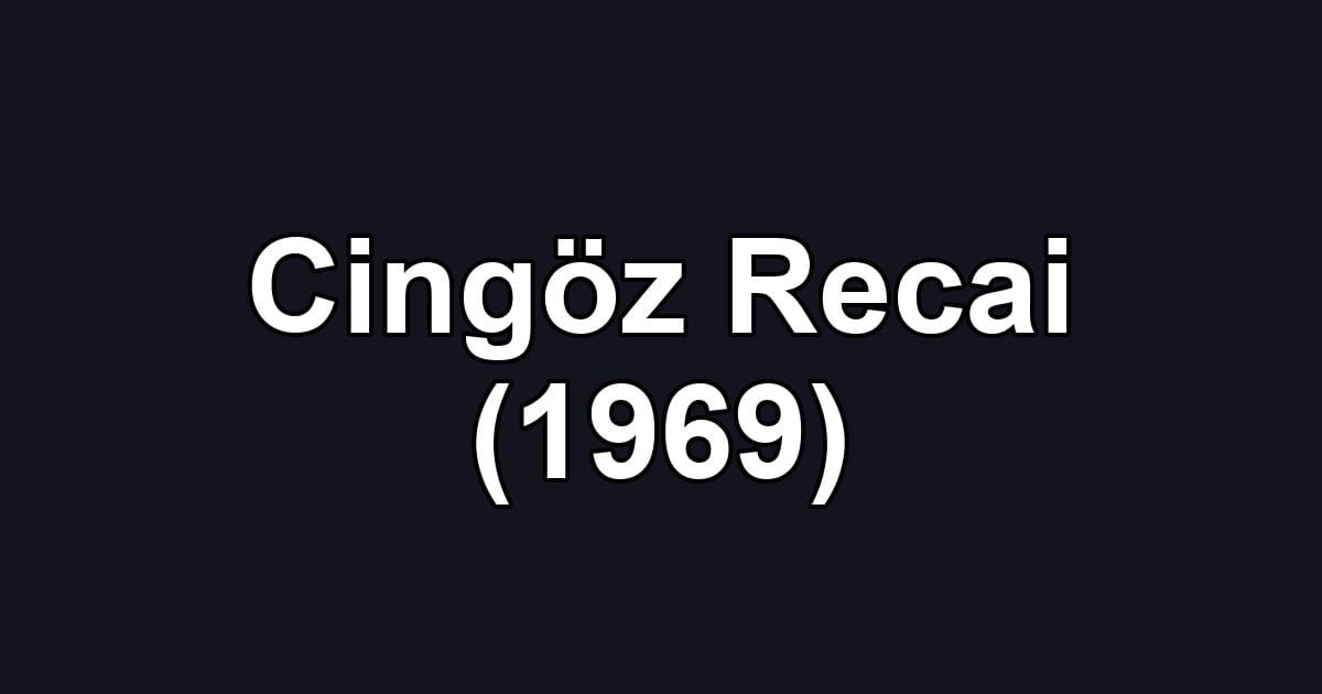 Cingöz Recai (1969)