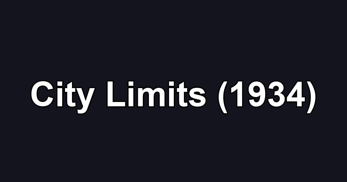 City Limits (1934)