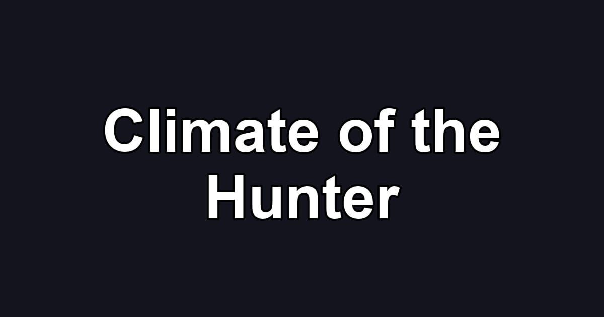 Climate of the Hunter