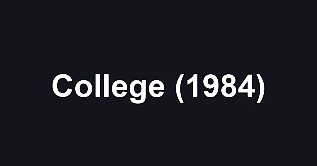 College (1984)