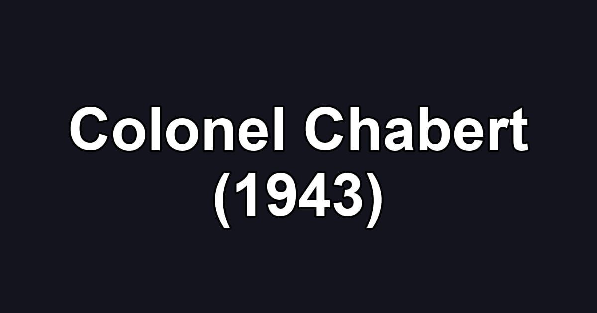 Colonel Chabert (1943)