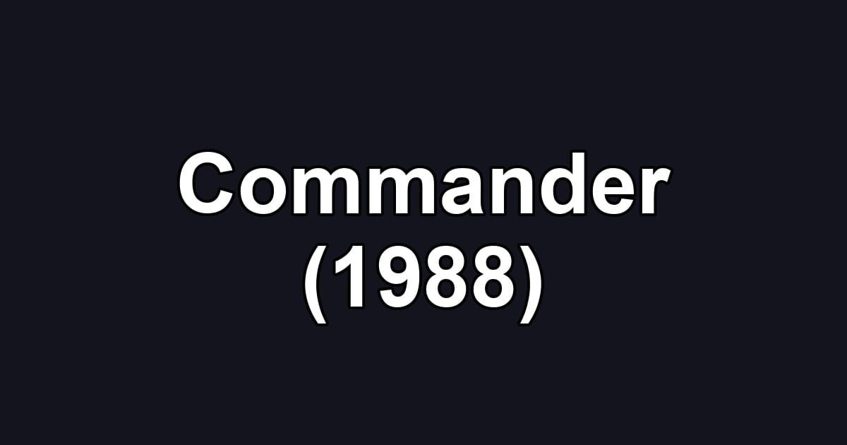Commander (1988)