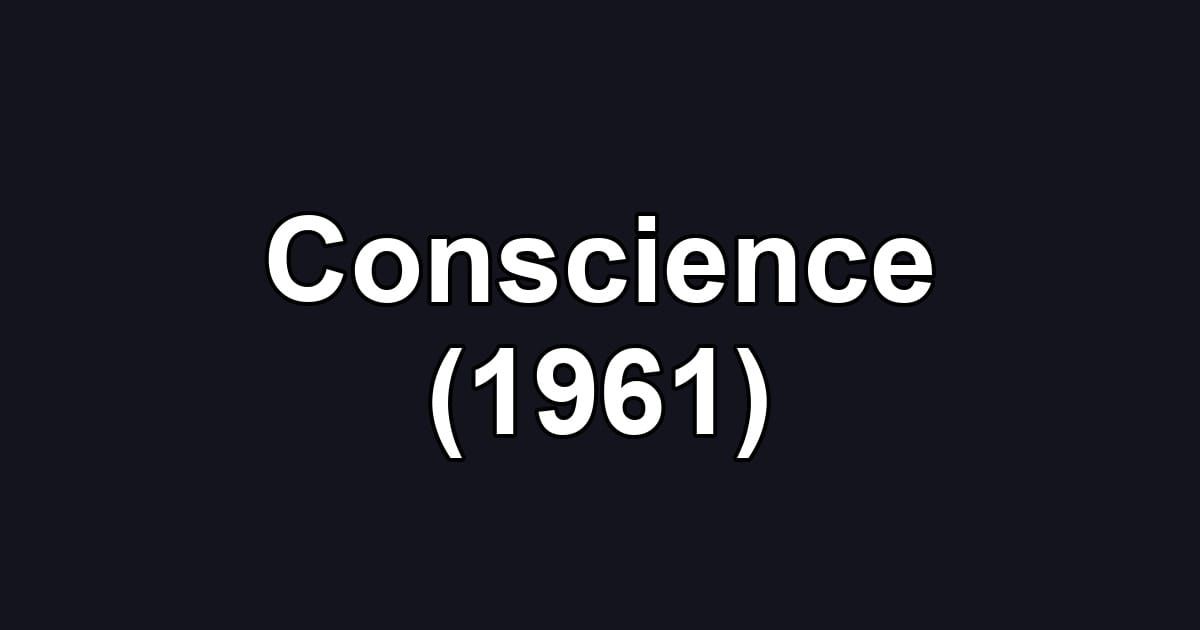 Conscience (1961)