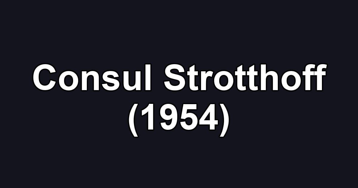 Consul Strotthoff (1954)