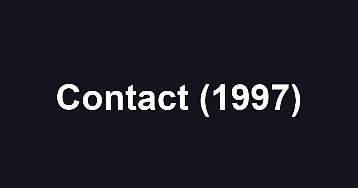 Contact (1997)