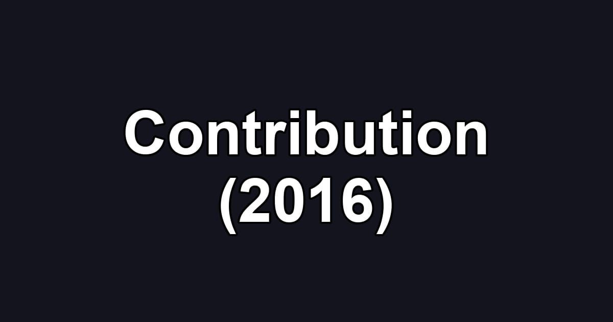Contribution (2016)