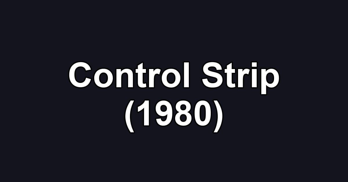 Control Strip (1980)