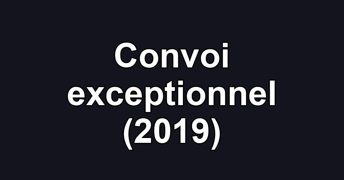 Convoi exceptionnel (2019)