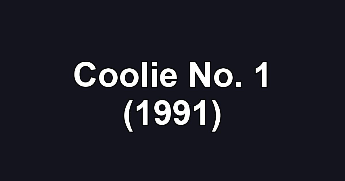 Coolie No. 1 (1991)