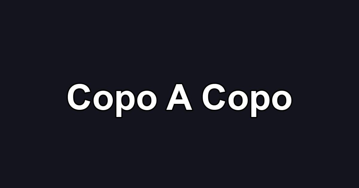 Copo A Copo