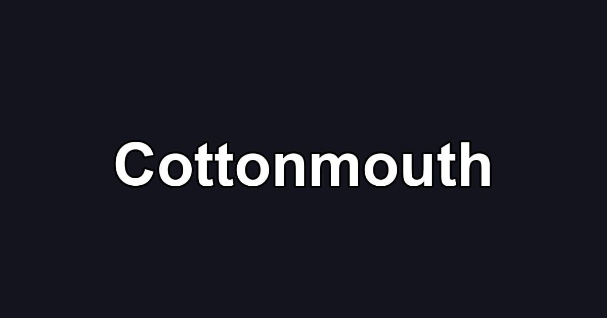 Cottonmouth
