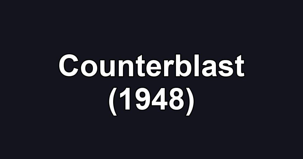 Counterblast (1948)