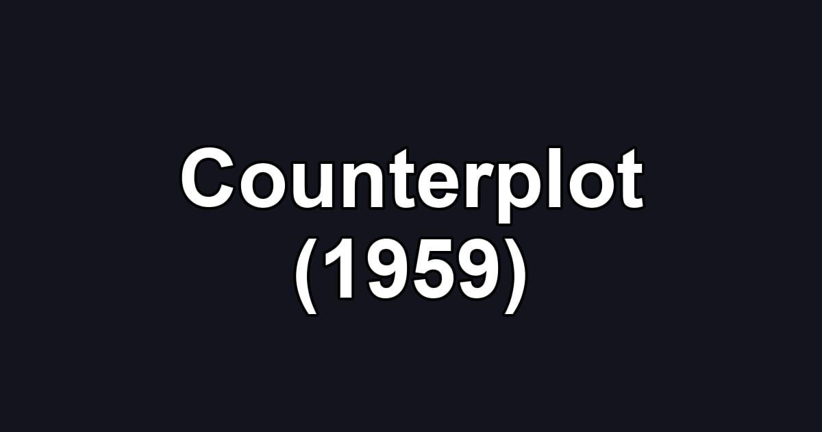 Counterplot (1959)