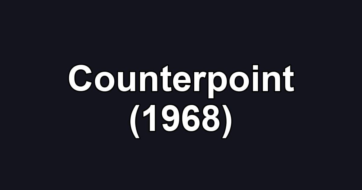 Counterpoint (1968)