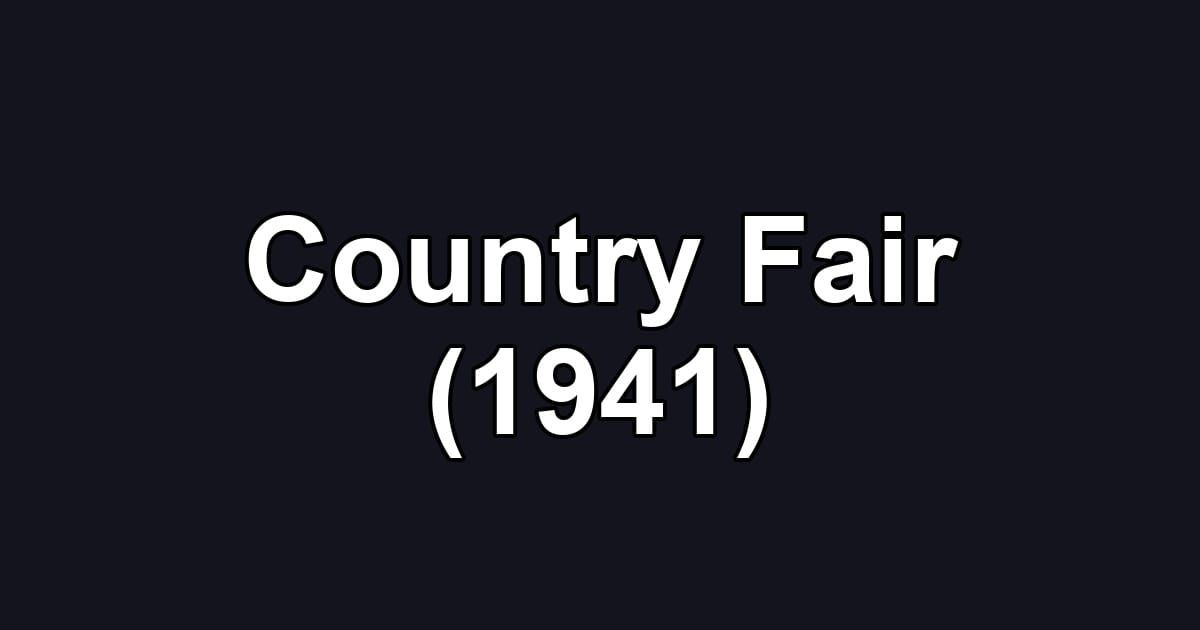 Country Fair (1941)