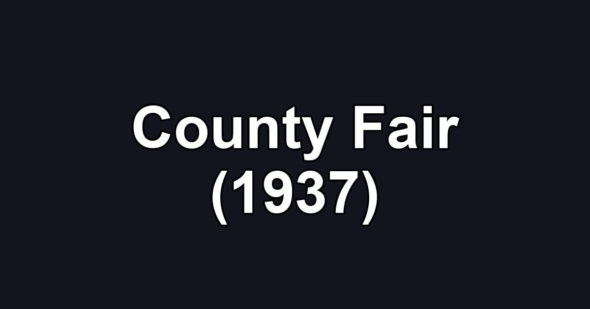 County Fair (1937)