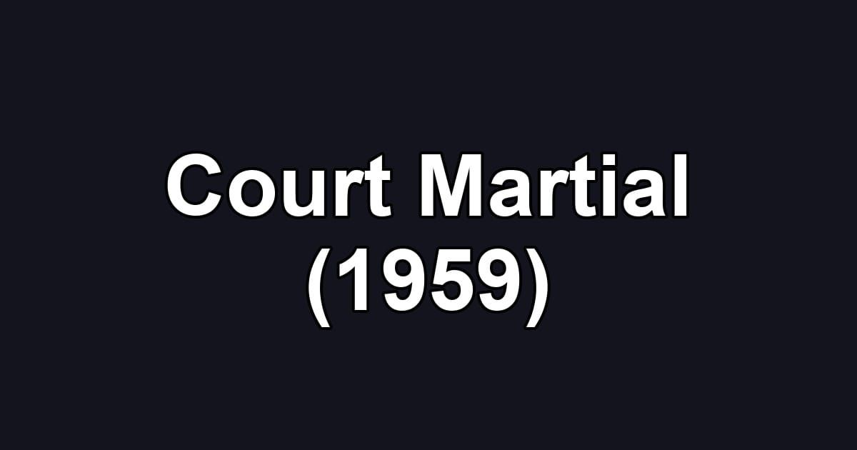 Court Martial (1959)