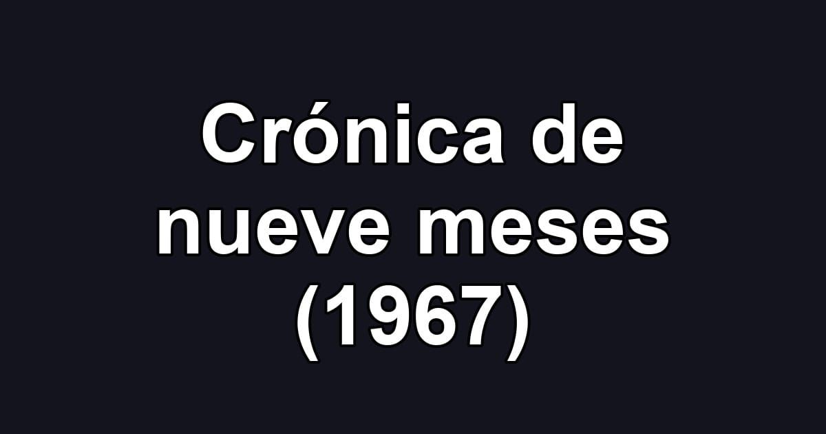 Crónica de nueve meses (1967)