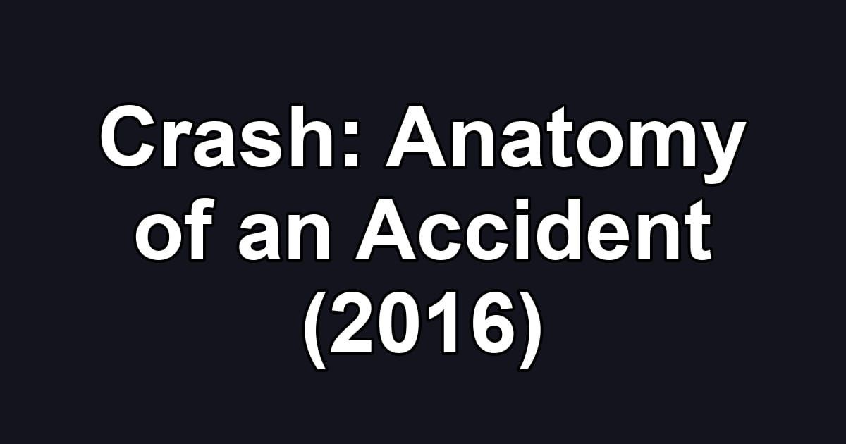 Crash: Anatomy of an Accident (2016)