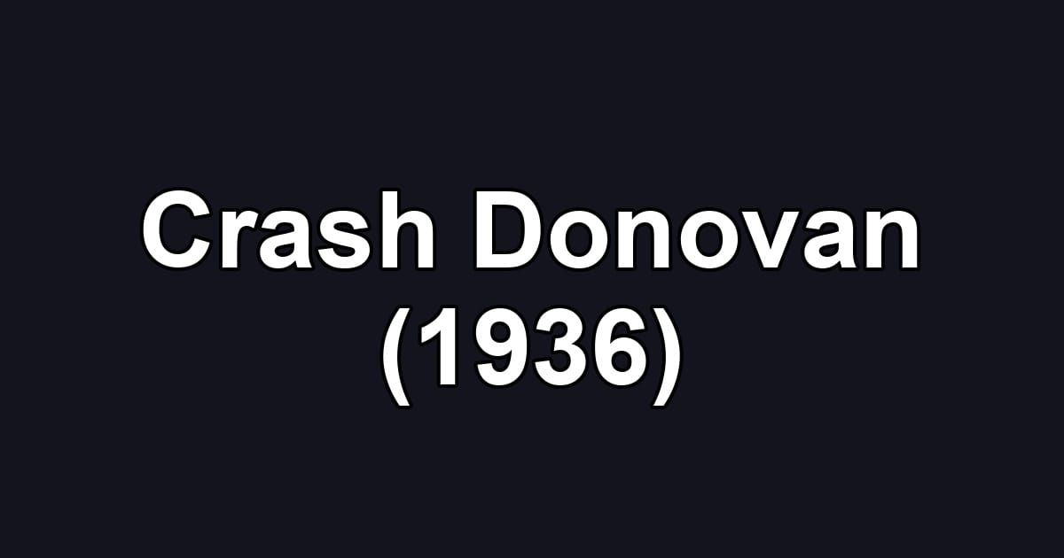Crash Donovan (1936)