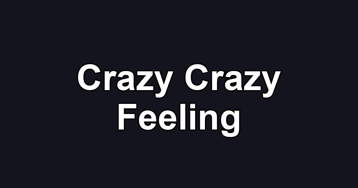 Crazy Crazy Feeling