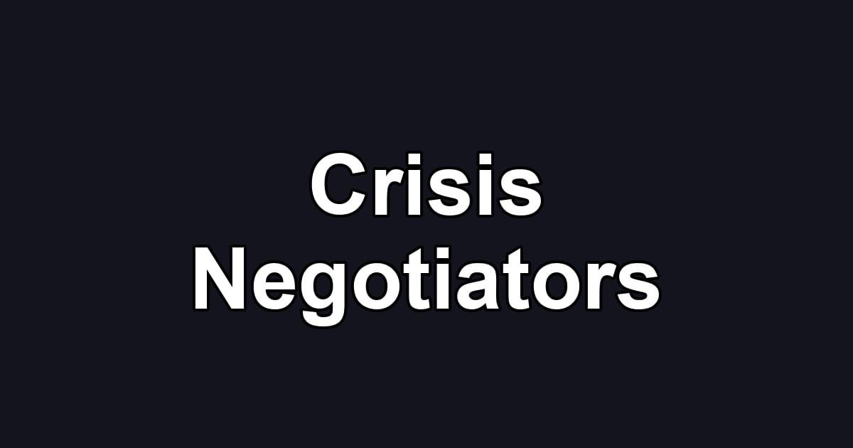 Crisis Negotiators