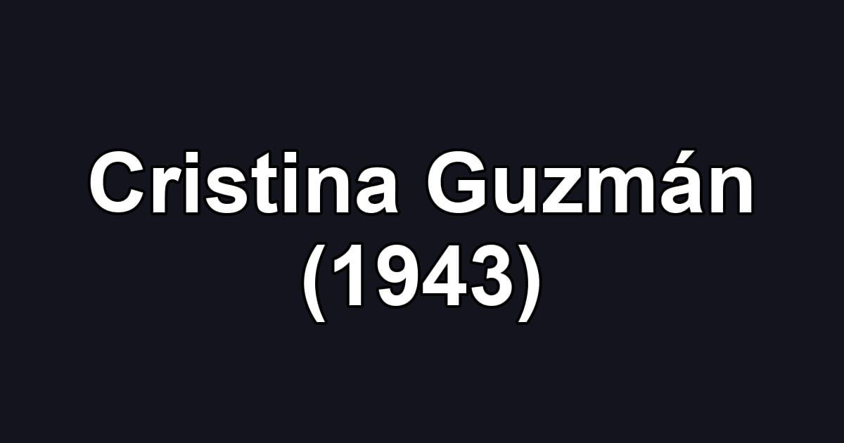 Cristina Guzmán (1943)
