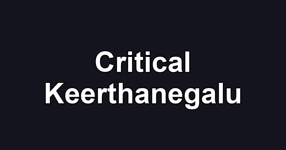 Critical Keerthanegalu
