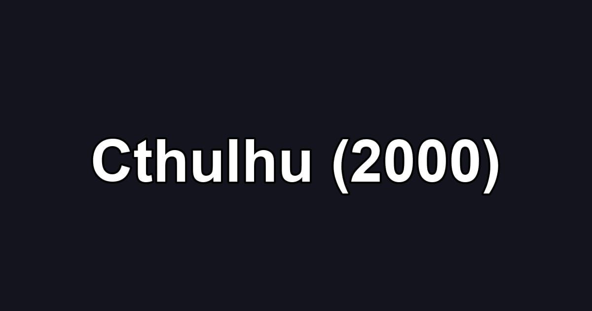 Cthulhu (2000)