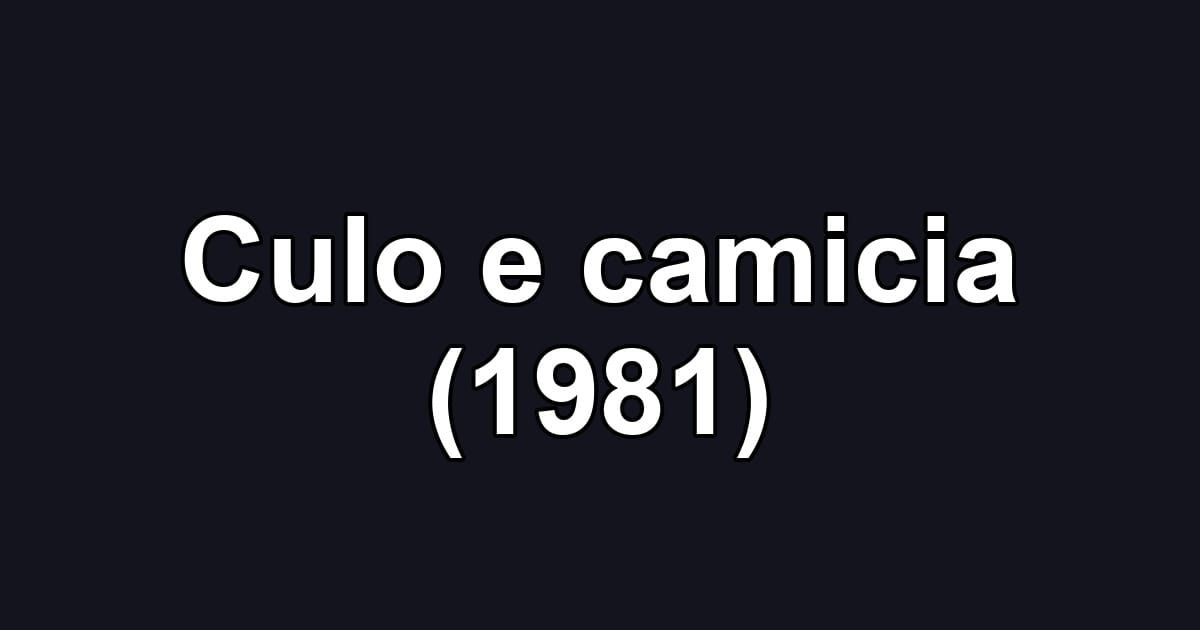 Culo e camicia (1981)